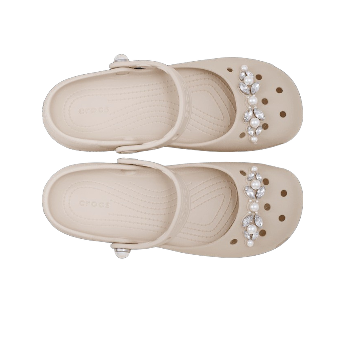 (W) 크록스 클래식 펄 발레 프라페((W) Crocs Classic Pearl Ballet Frappe) - 2