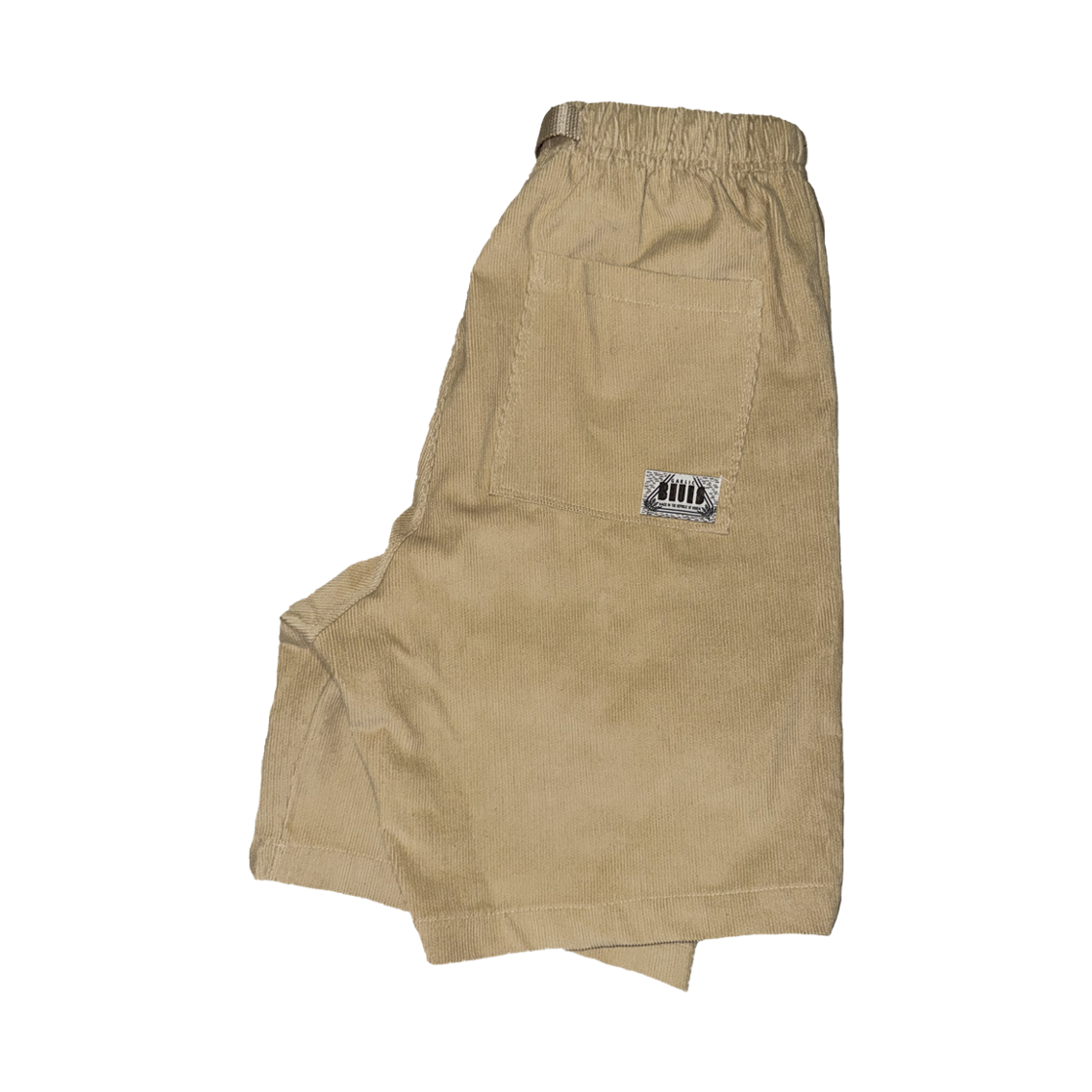 갈릭블루스 코듀로이 벨티드 퍼티그 쇼츠 베이지&브라운(GARLICBLUES Corduroy Belted Fatigue Shorts Beige&Brown) - 3