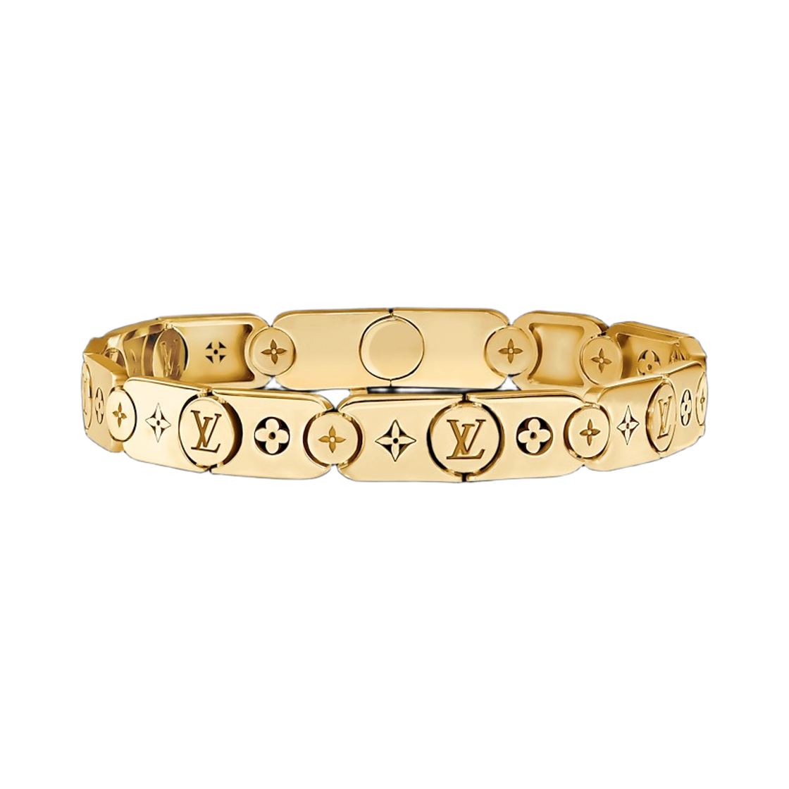 Q05804 Louis Vuitton Les Gastons Vuitton Gourmette Bracelet Yellow Gold