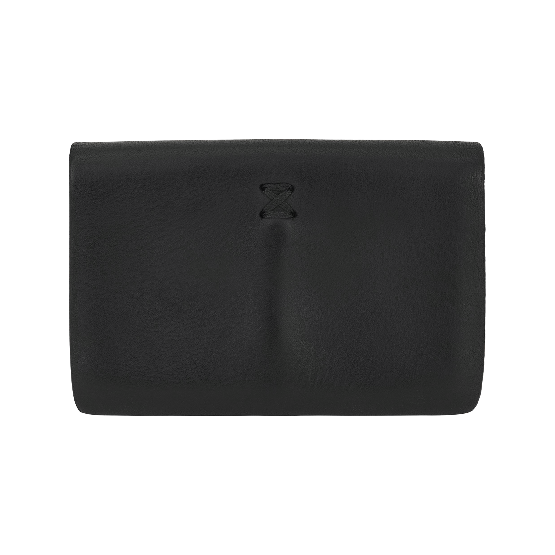 구이디 홀스 풀 그레인 레더 카드 홀더 블랙(Guidi Horse Full Grain Leather Card Holder Black) - 2
