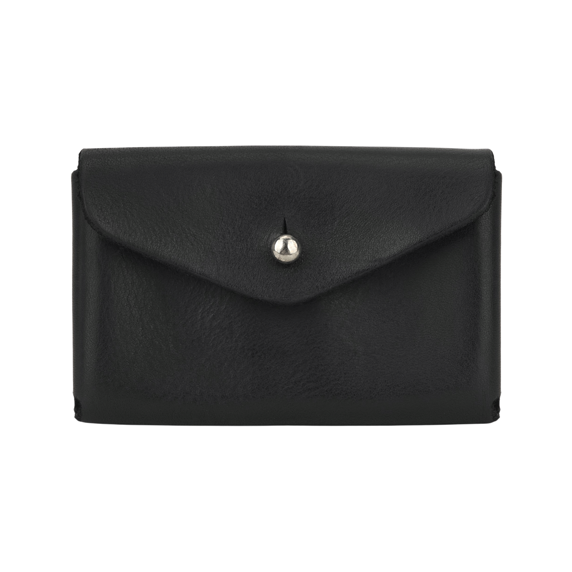 구이디 홀스 풀 그레인 레더 카드 홀더 블랙(Guidi Horse Full Grain Leather Card Holder Black)
