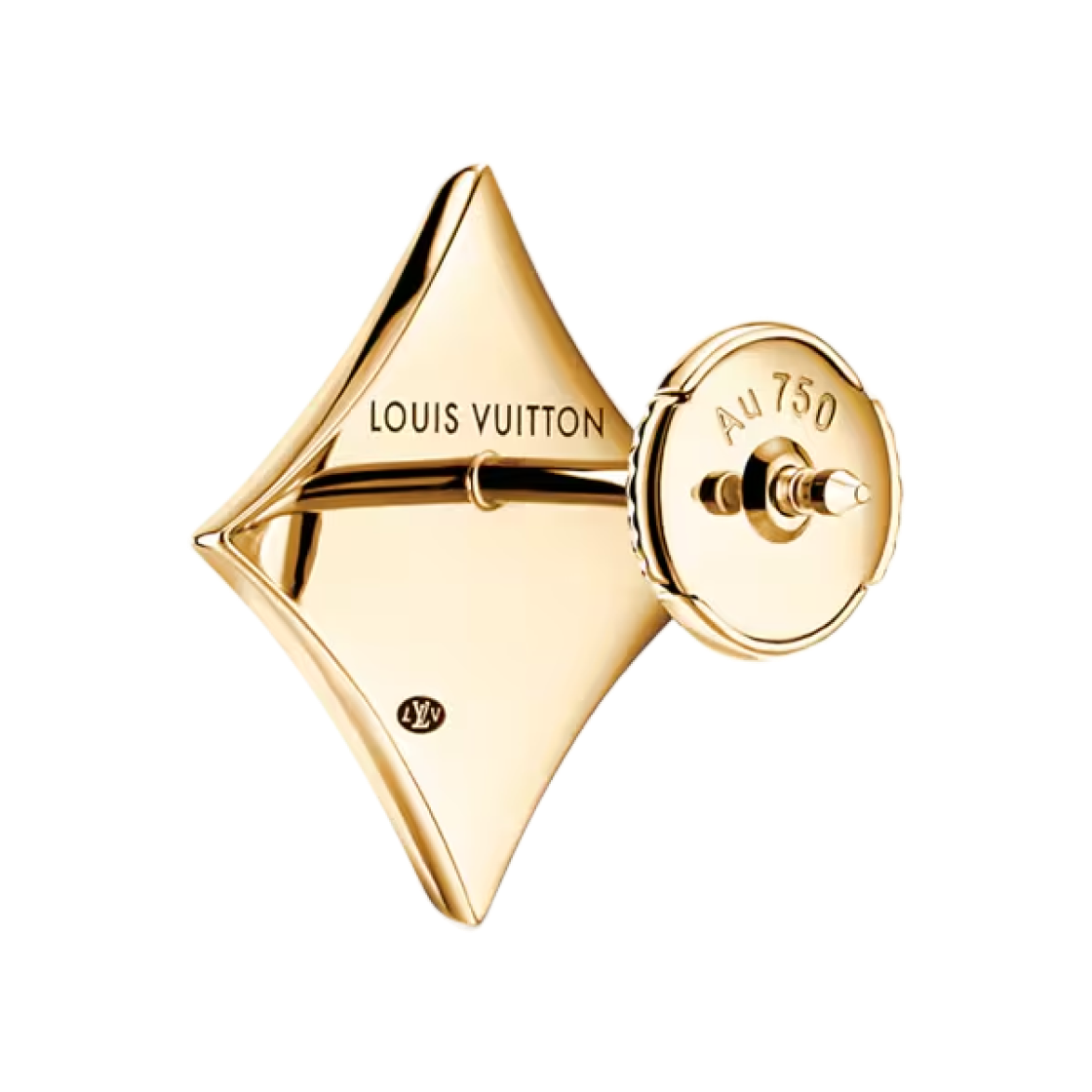 루이비통 컬러 블라썸 BB 스타 이어 스터드 엘로우 골드 소달라이트(Louis Vuitton Color Blossom BB Star Ear Stud Yellow Gold Sodalite) - 3