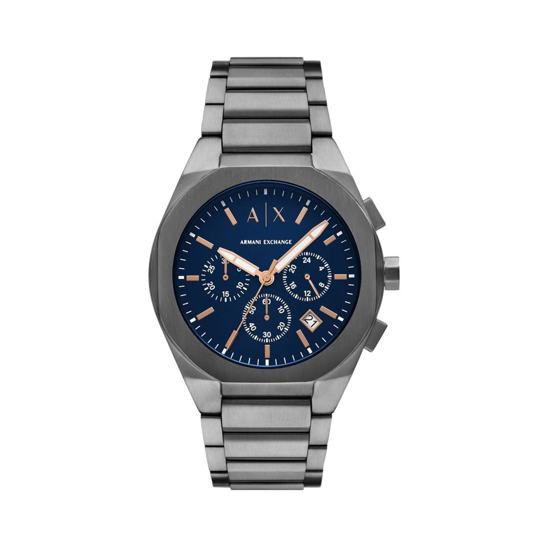아르마니 익스체인지 싱크 크로노그래프 42mm 블루 그레이(Armani Exchange Sync Chronograph 42mm Blue Grey)