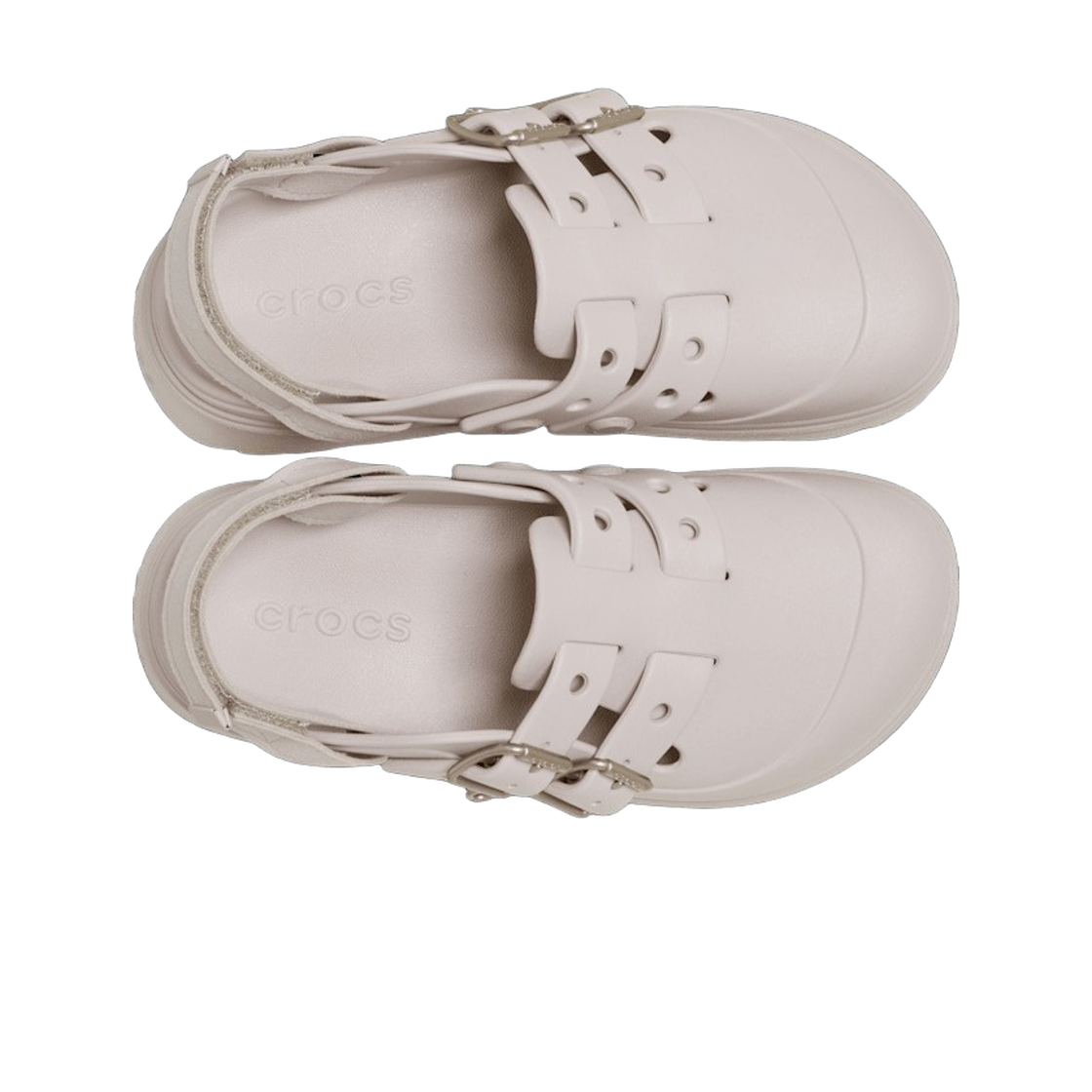 (W) 크록스 로퍼렛 클로그 코코아 크림((W) Crocs Loaferette Clog Cocoa Cream) - 2