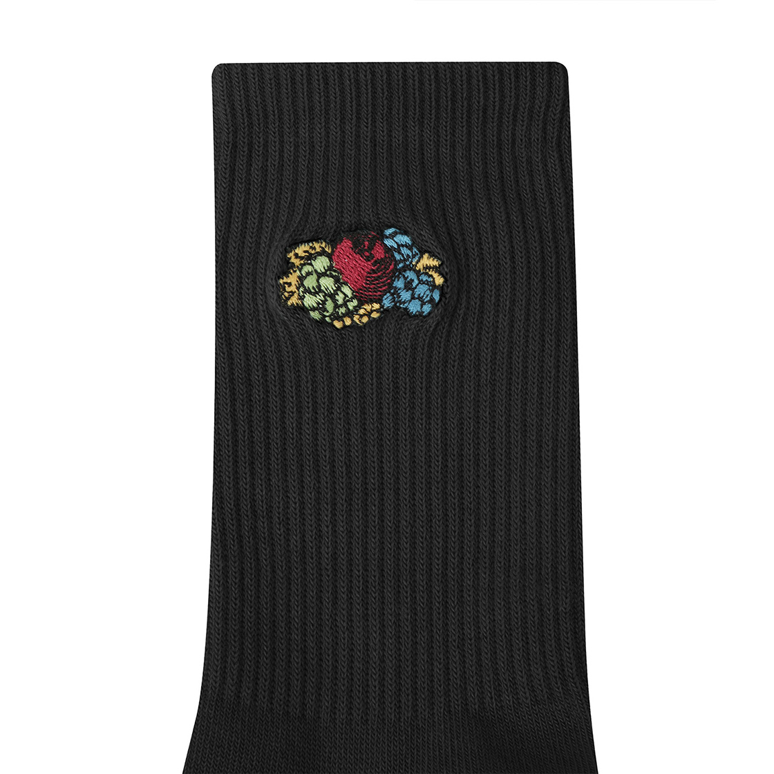 프룻오브더룸 빈티지 로고 젤리삭스 블랙(fruitoftheloom Vintage Logo Jelly Socks Black) - 3