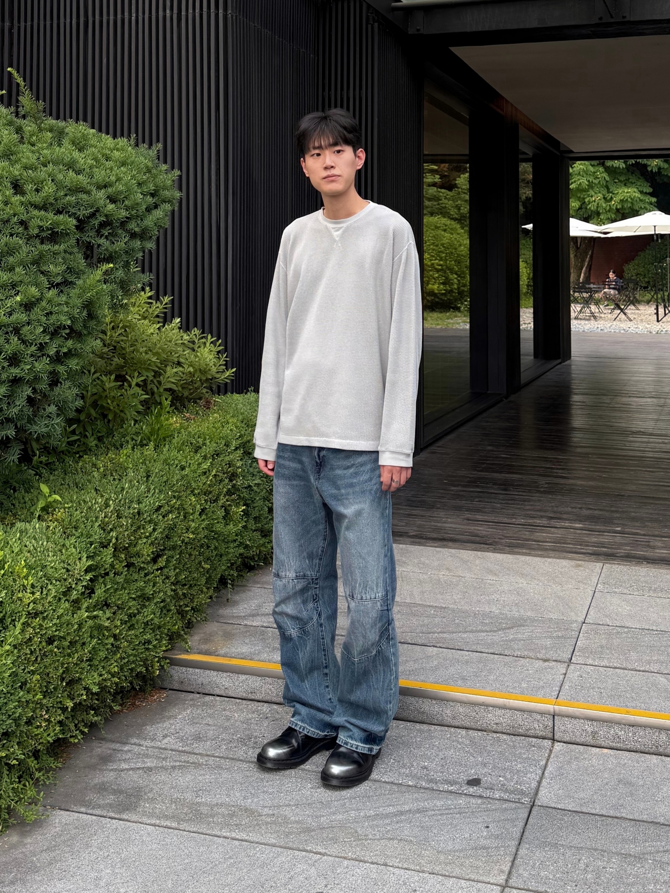 Dr. Martens 1461 Silver Arcadia Multi 착용 스타일 - 1