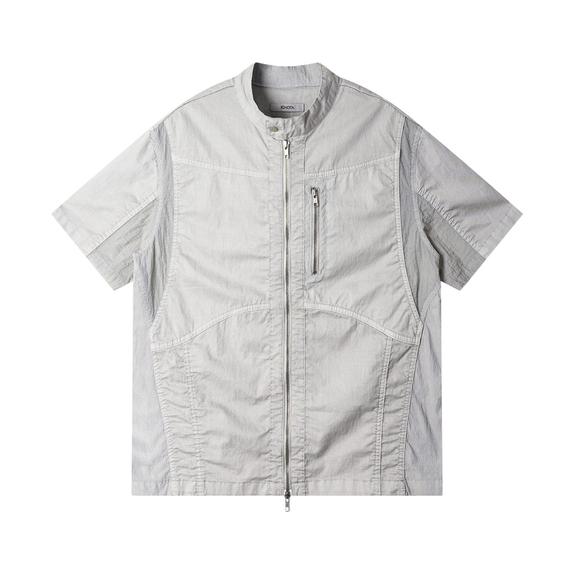 이그노타 코어:15 익스플로러 집 셔츠 스톤 그레이(Ignota Core:15 Explorer Zip Shirt Stone Grey)