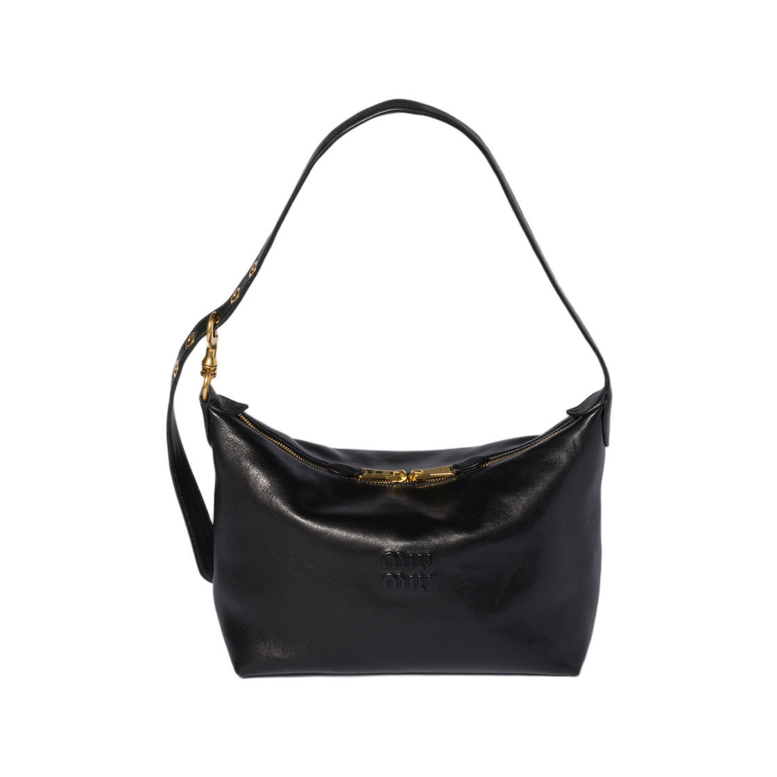 미우 미우 스피릿 나파 레더 백 블랙(Miu Miu Spirit Nappa Leather Bag Black) - 1