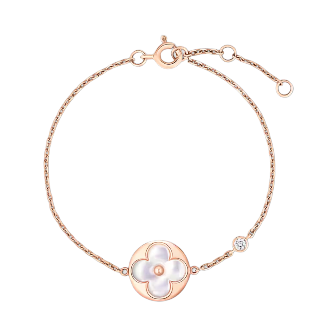 QA5116 (W) Louis Vuitton Color Blossom BB Sun Bracelet Pink Gold White Mother of Pearl Diamond