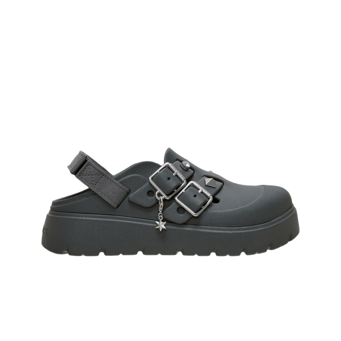 214212-0YK (W) Crocs Loaferette Star Studded Clog Carbon