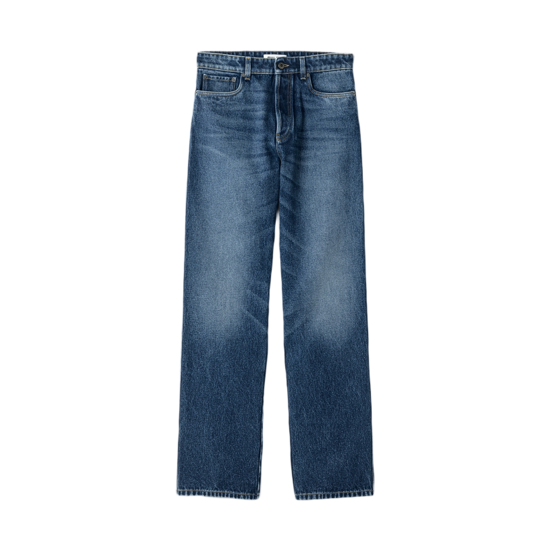 GWP574-6019-F0008 (W) Miu Miu Five-Pocket Denim Jeans Navy