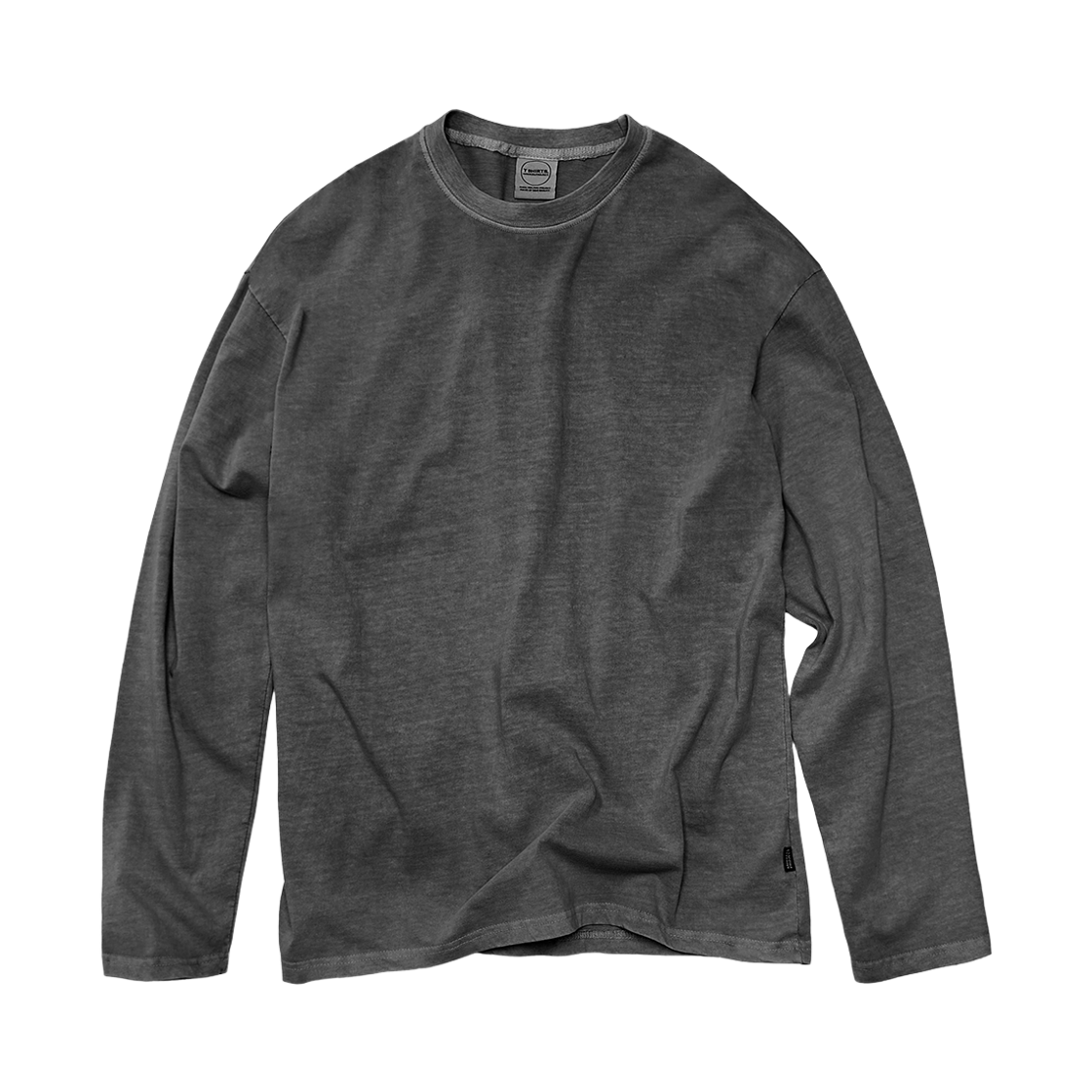 미니멀프로젝트 피그먼트 워시드 오버핏 롱 슬리브 티셔츠 MLT105 다크 그레이(MINIMALPROJECT Pigment Washed Overfit Long Sleeve T-Shirt Mlt105 Darkgray)
