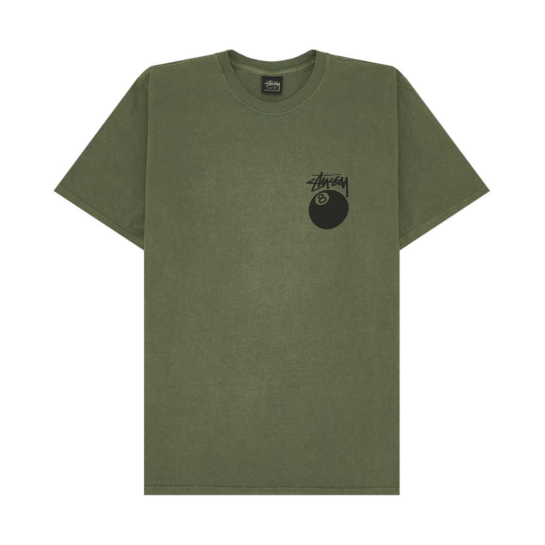 스투시 8볼 피그먼트 다이드 티셔츠 올리브(Stussy 8 Ball Pigment Dyed T-Shirt Olive) - 2