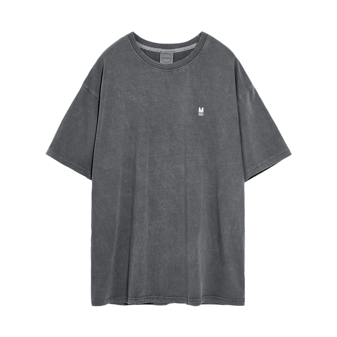 MST145-DARKGRAY MINIMALPROJECT Pigment Small Logo Overfit Short Sleeve T-Shirt MST145 Dark Gray