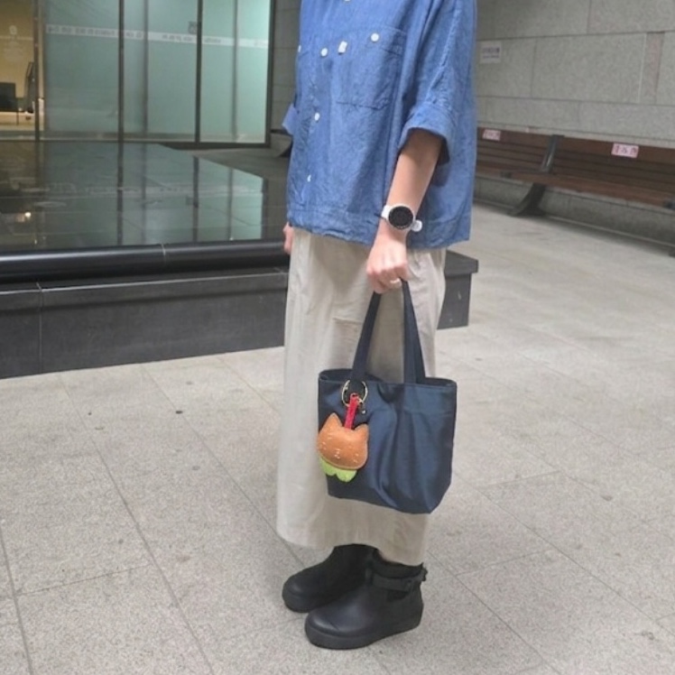 Moonstar x MHL. Rubber Rain Boots Charcoal 착용 스타일