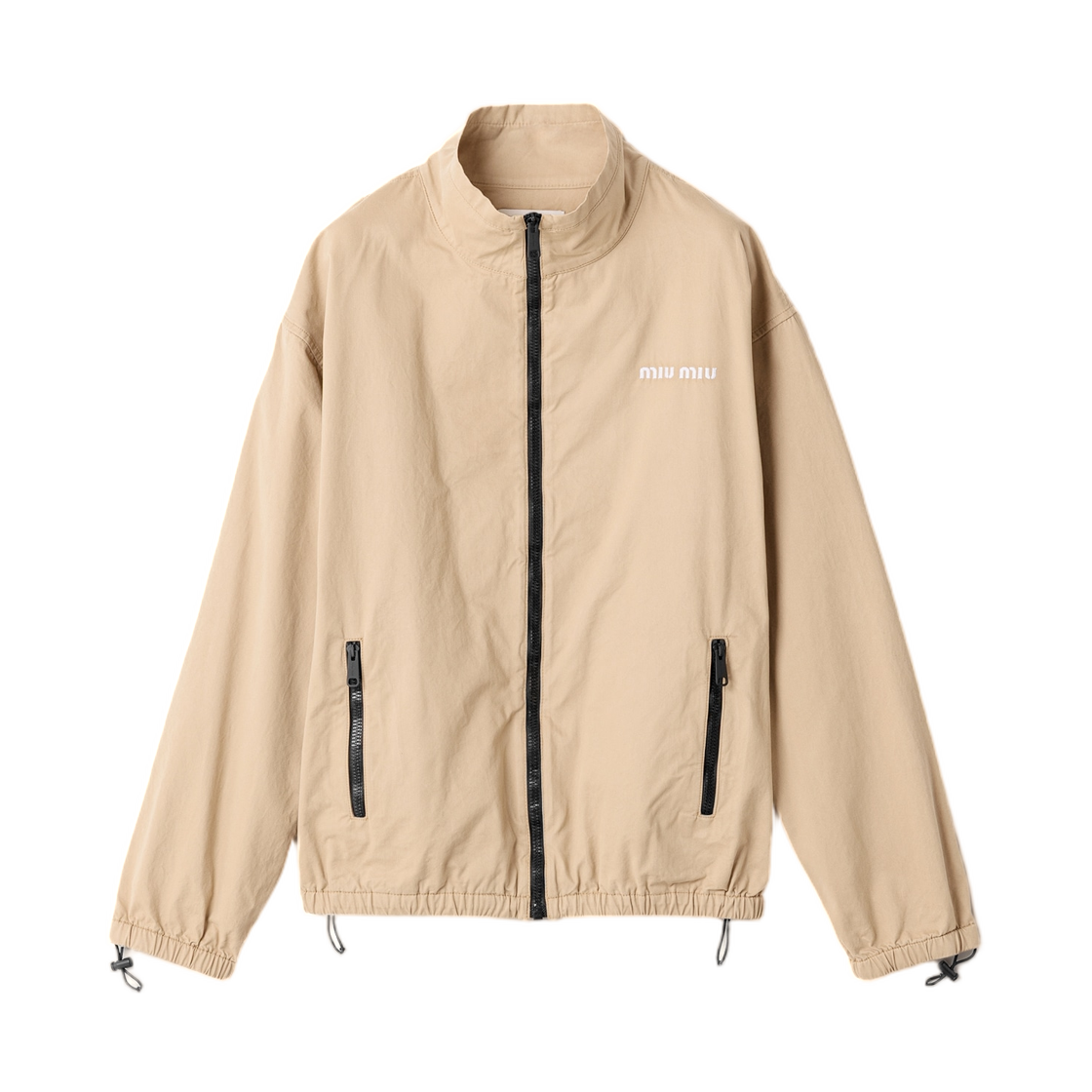 (W) 미우 미우 워시드 개버딘 블루종 자켓 코드((W) Miu Miu Washed Gabardine Blouson Jacket Cord)