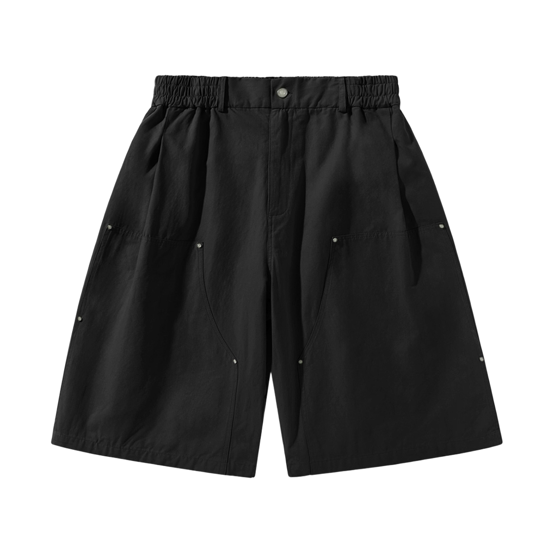 미니멀프로젝트 와이드 카펜터 코튼 버뮤다 하프팬츠 MSP303 블랙(MINIMALPROJECT Wide Carpenter Cotton Bermuda Half Pants MSP303 Black)