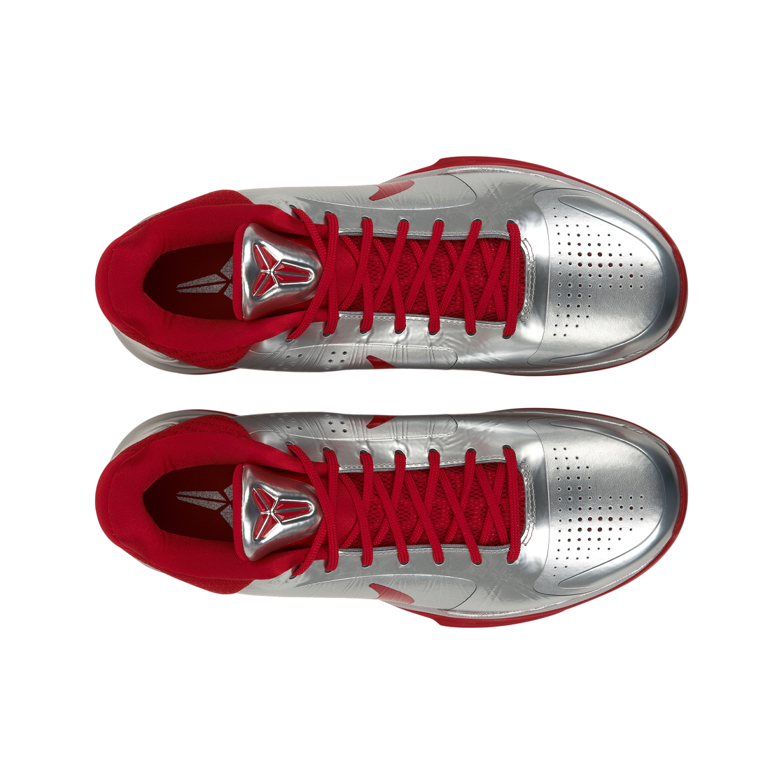 나이키 x 케이틀린 클락 코비 5 프로트로 메탈릭 실버 유니버시티 레드(Nike x Caitlin Clark Kobe 5 Protro Metallic Silver University Red) - 5