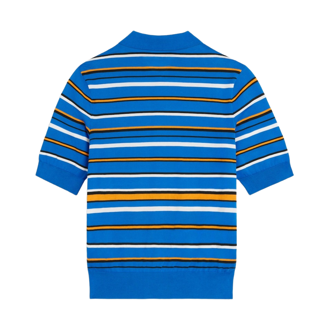 셀린느 숏슬리브 폴로 스웨터 파인 코튼 블루 오렌지(Celine Short Sleeved Polo Sweater in Fine Cotton Blue Orange) - 2