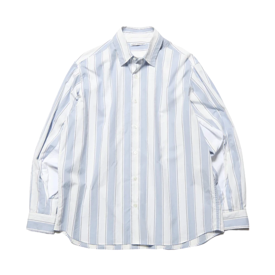 유니폼 익스페리먼트 벤틸레이션 릴랙스 핏 롱슬리브 셔츠 라이트 블루 스트라이프(Uniform Experiment Ventilation Relax-Fit L/S Shirt Light Blue Stripe)