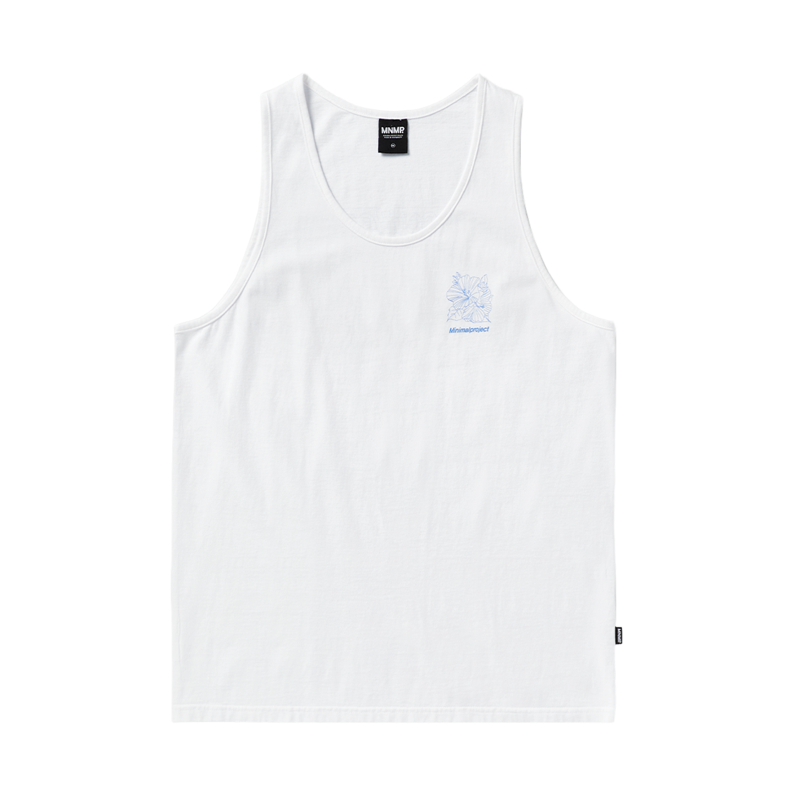 미니멀프로젝트 썬셋비치 피그먼트 나시 MSL100 화이트(MINIMALPROJECT Sunset Beach Pigment Sleeveless MSL100 White) - 1