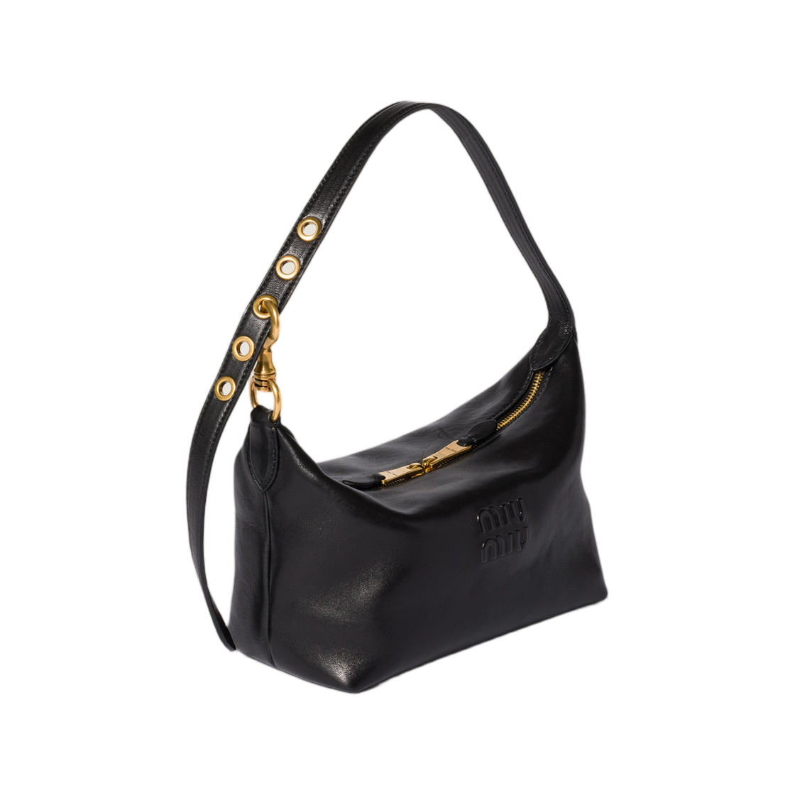 미우 미우 스피릿 나파 레더 백 블랙(Miu Miu Spirit Nappa Leather Bag Black) - 2