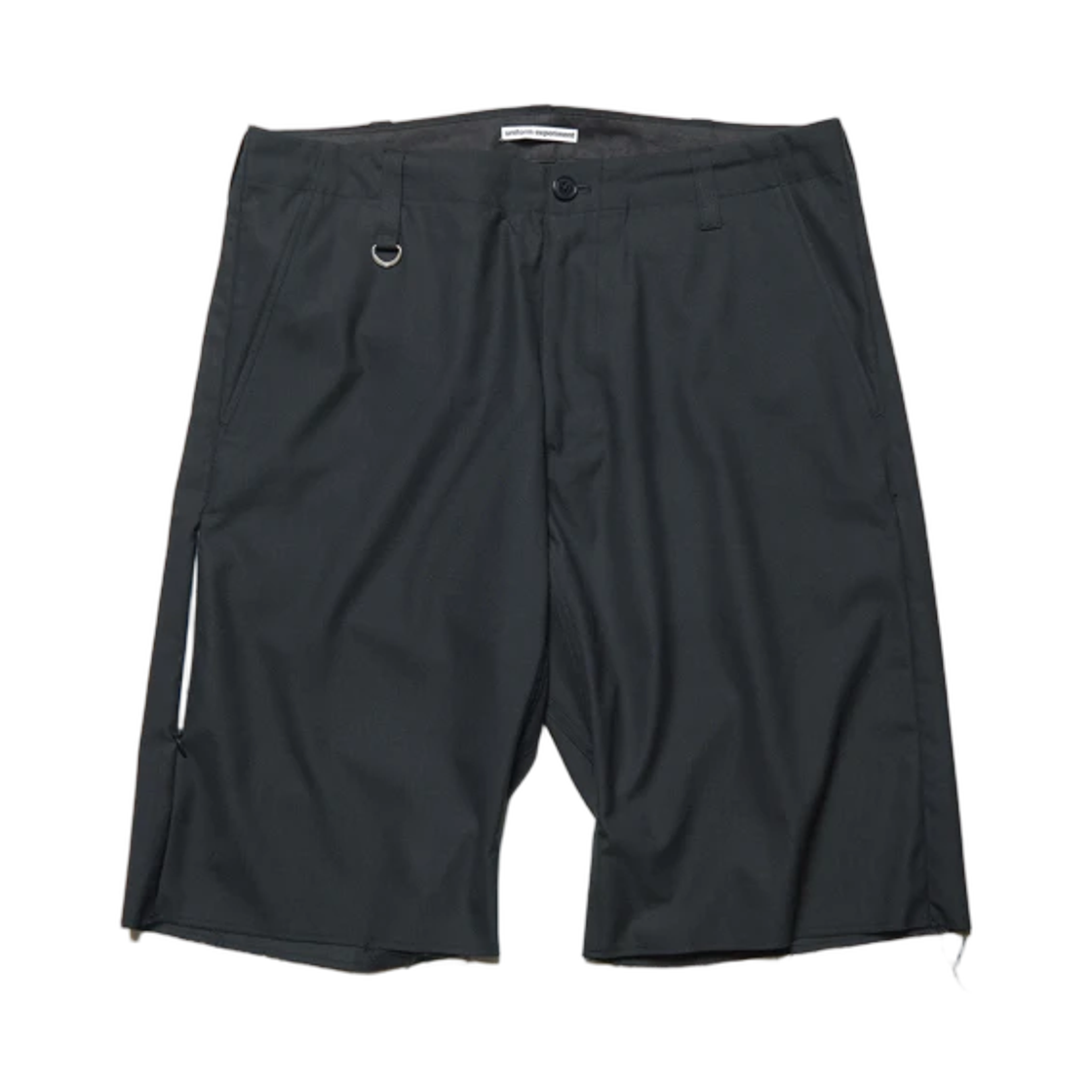 유니폼 익스페리먼트 스트레치 울 컷오프 쇼츠 블랙(Uniform Experiment Stretch Wool Cut-Off Shorts Black)