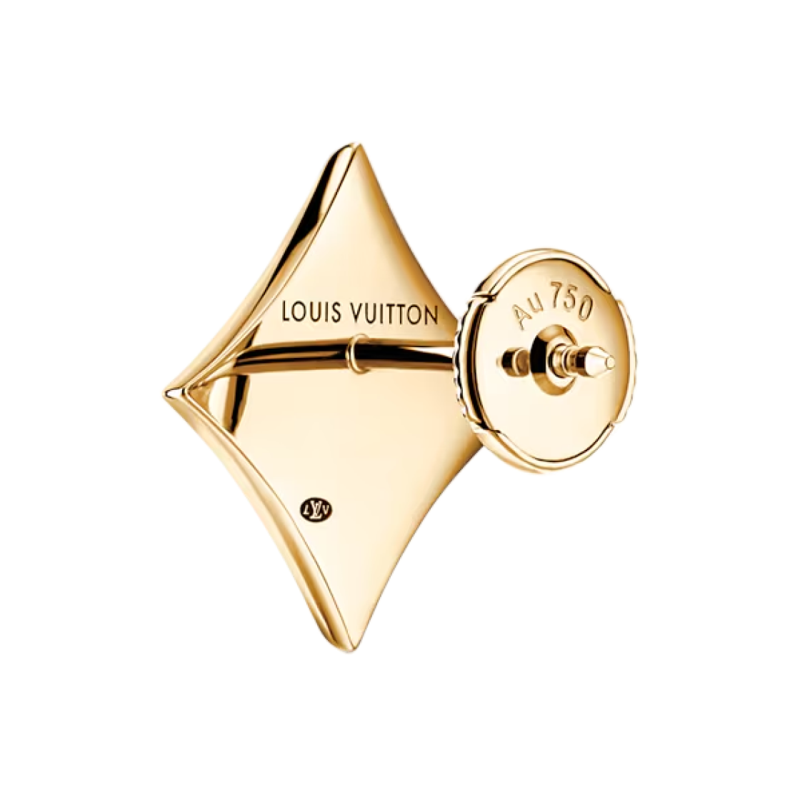 (W) 루이비통 컬러 블라썸 BB 스타 이어 스터드 퍼 유닛 옐로우 골드 아마조나이트((W) Louis Vuitton Color Blossom BB Star Ear Stud Per Unit Yellow Gold and Amazonite) - 2