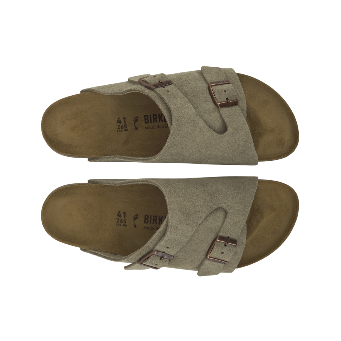 버켄스탁 취리히 스웨이드 레더 타우페 - 내로우(Birkenstock Zurich Suede Leather Taupe - Narrow) - 5