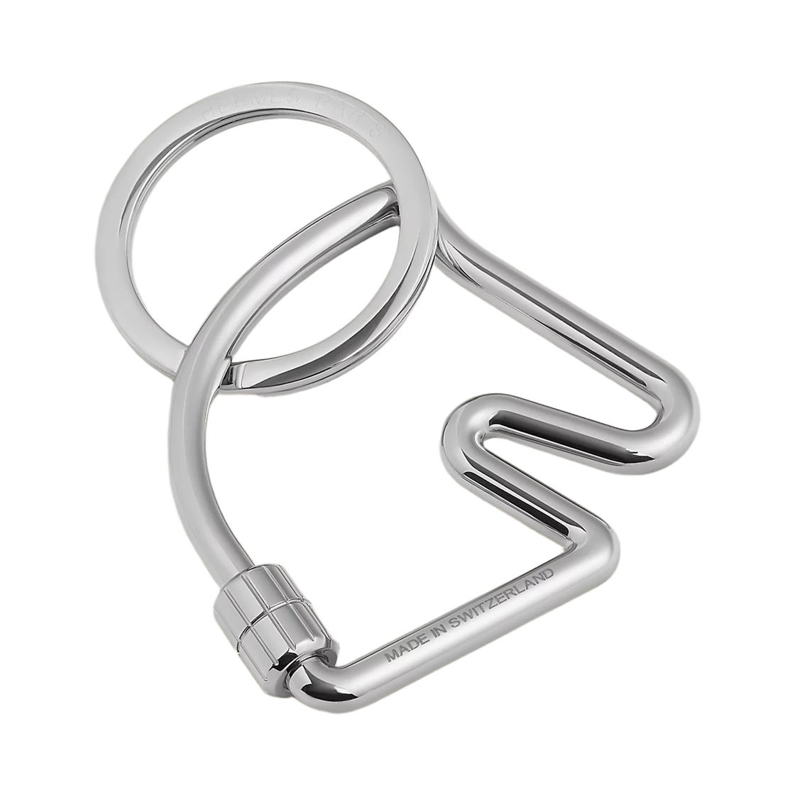 H077216FJ00 Hermes Cheval Keyring & Stainless Steel