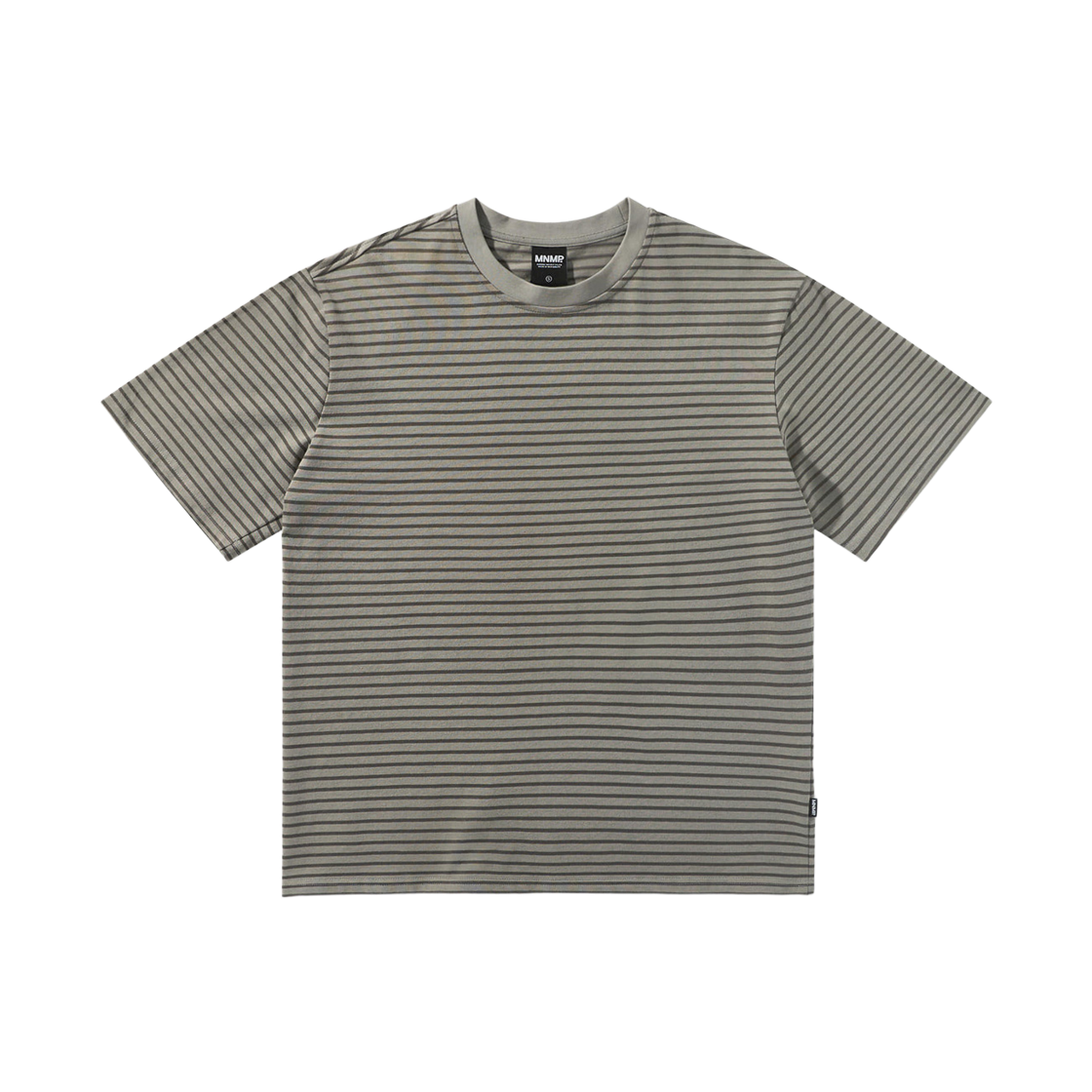 미니멀프로젝트 핀 스트라이프 오버핏 반팔티셔츠 MST163 그레이(MINIMALPROJECT Pin Stripe Overfit Short Sleeve T-Shirt MST163 Gray)