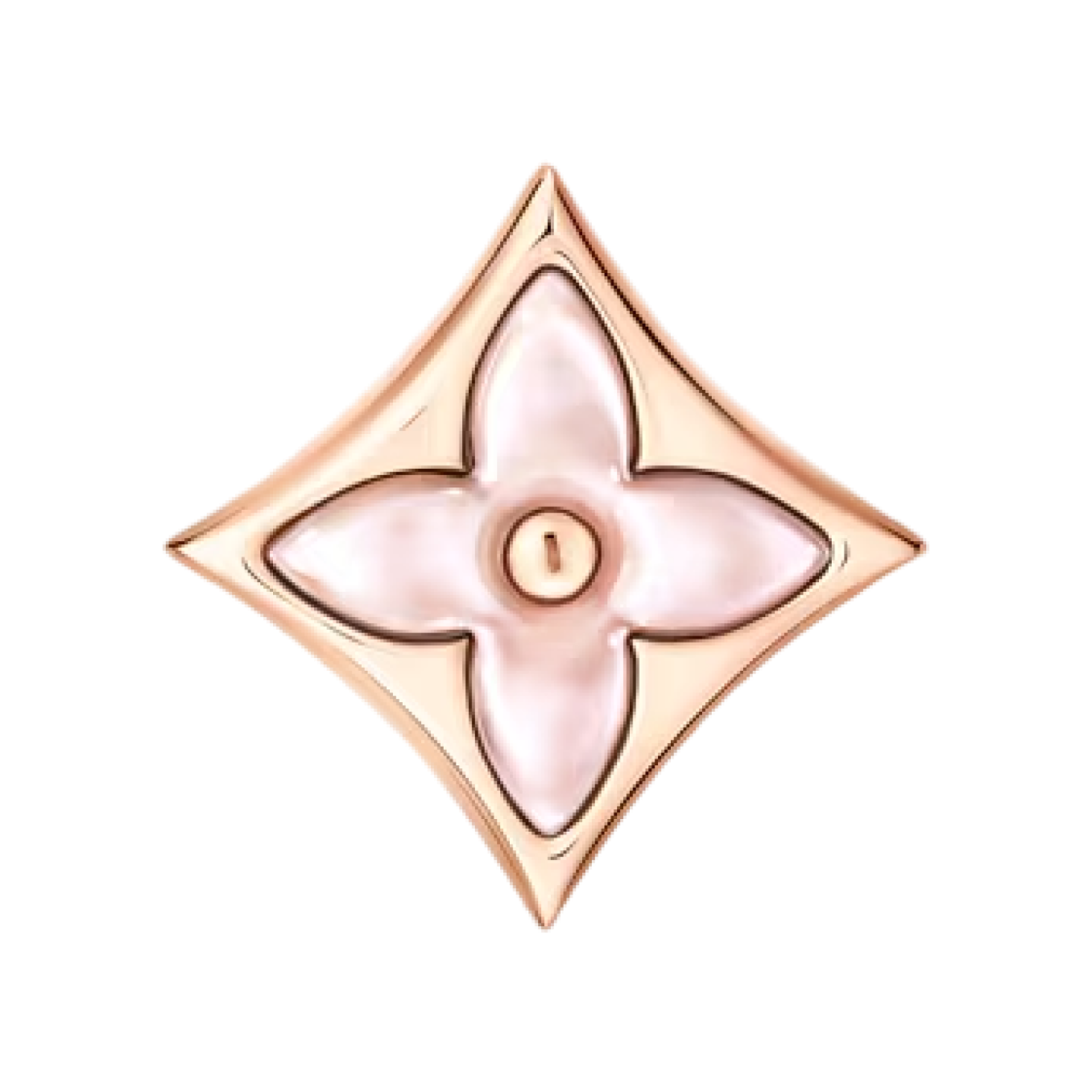 Q16637 (W) Louis Vuitton Color Blossom BB Star Ear Stud Per Unit Pink Gold Pink Mother of Pearl