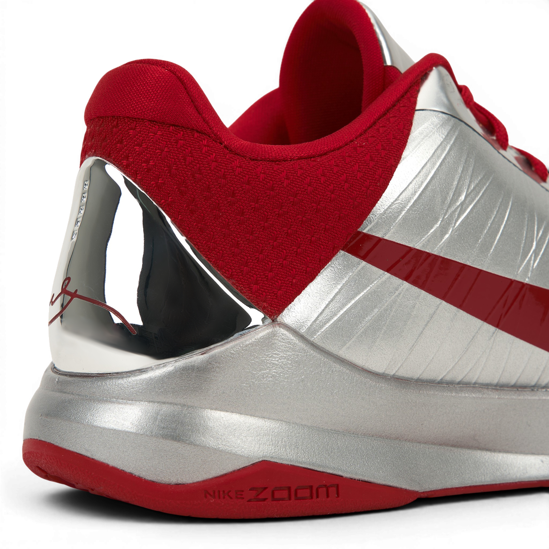 나이키 x 케이틀린 클락 코비 5 프로트로 메탈릭 실버 유니버시티 레드(Nike x Caitlin Clark Kobe 5 Protro Metallic Silver University Red) - 8
