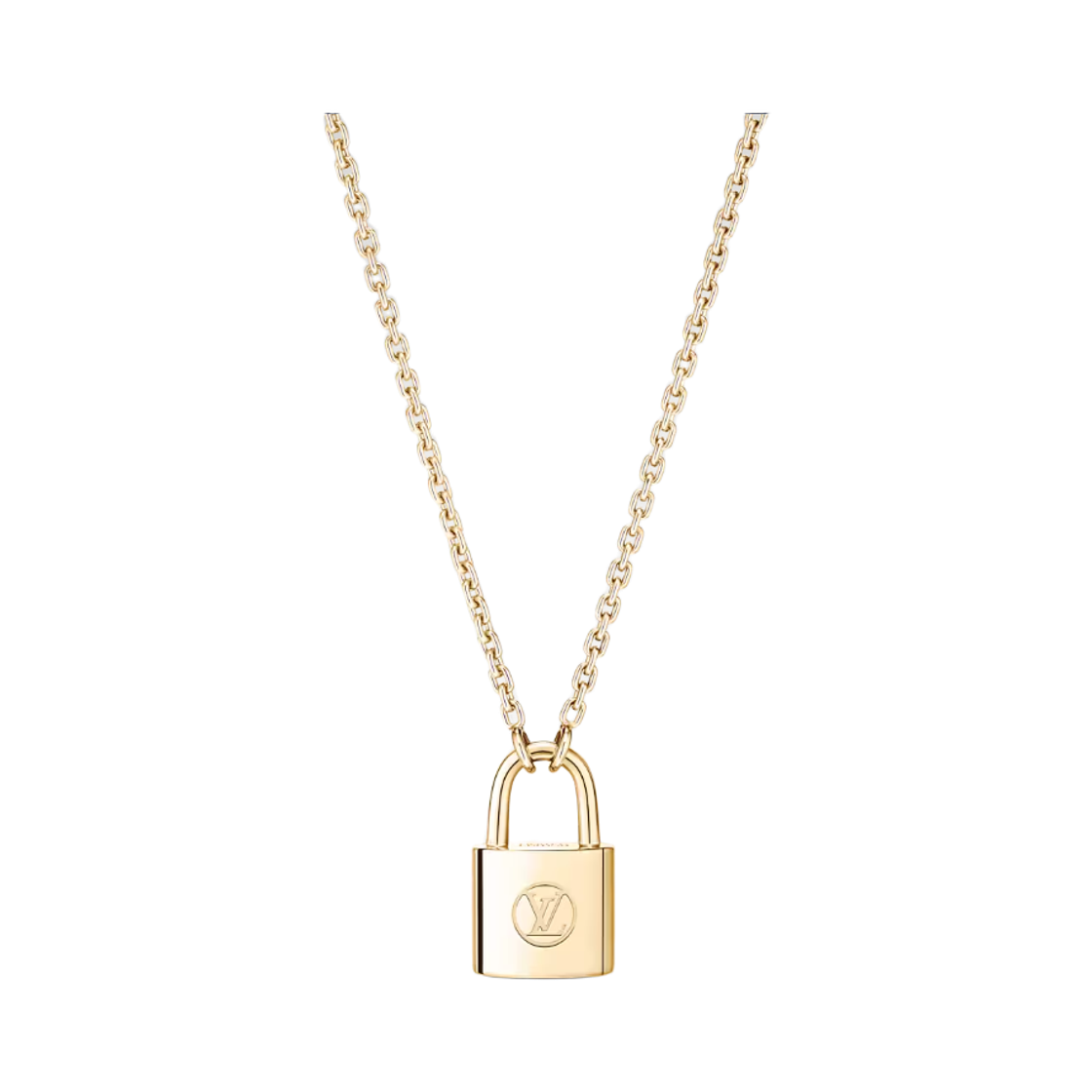 Q03918 Louis Vuitton x UNICEF Silver Lockit Pendant Exclusive Gold Edition Yellow Gold