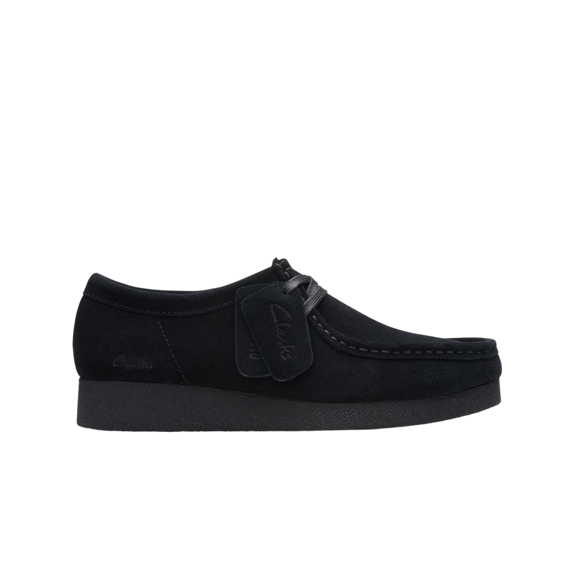 261-74746 (W) Clarks Wallabee Evo Black Suede