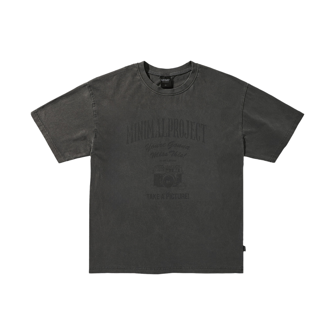미니멀프로젝트 캡처 모먼트 피그먼트 반팔티셔츠 MST167 다크 그레이(MINIMALPROJECT Capture Moment Pigment Short Sleeve T-Shirt MST167 Darkgray)