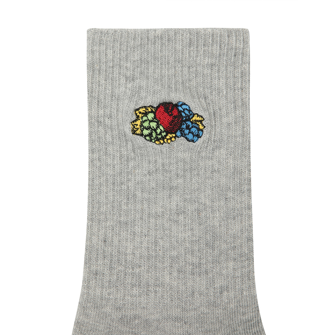 프룻오브더룸 빈티지 로고 젤리삭스 멜란지 그레이 라이트(fruitoftheloom Vintage Logo Jelly Socks Melange Grey Light) - 3