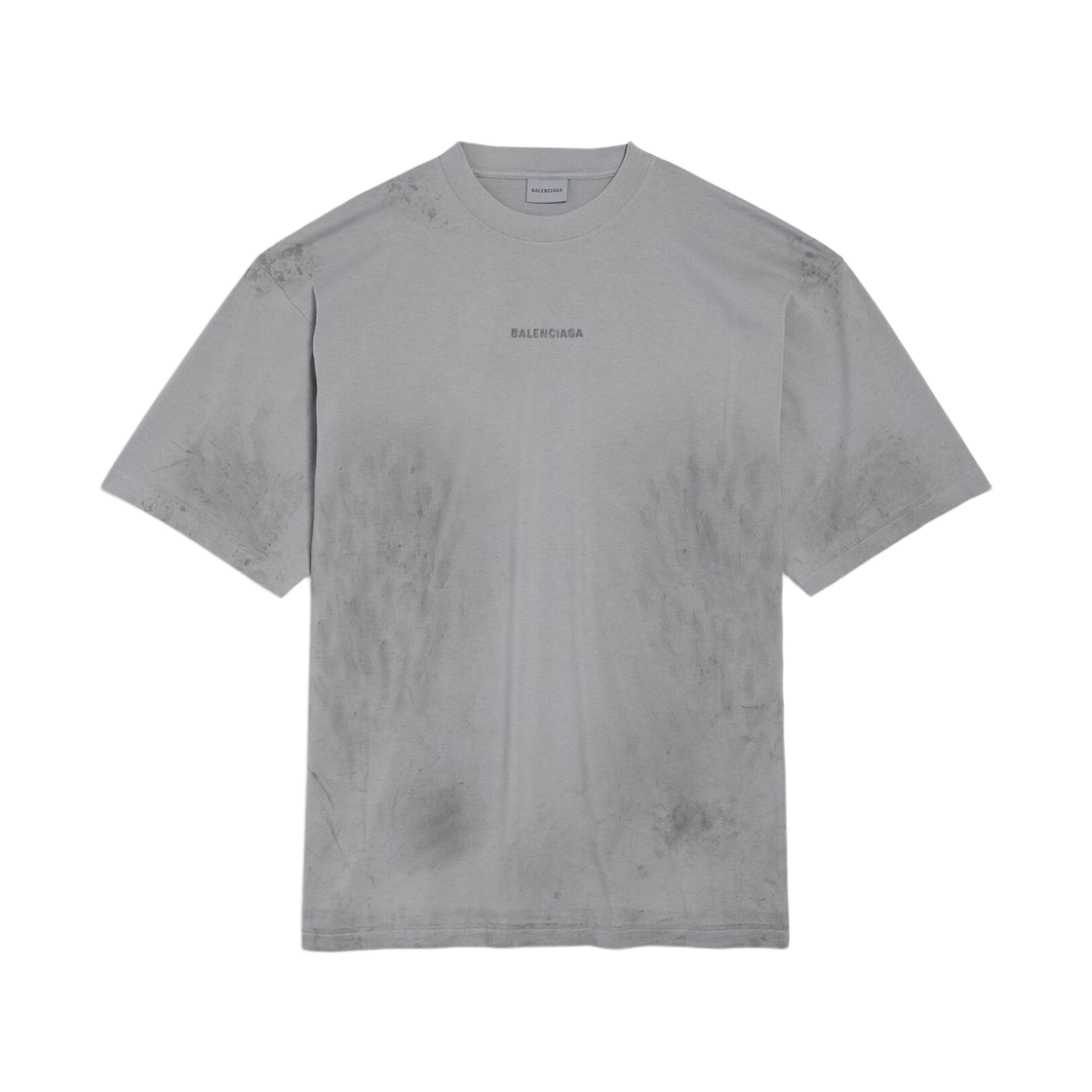 764235TTVF99243 Balenciaga Back Medium Fit T-Shirt Grey