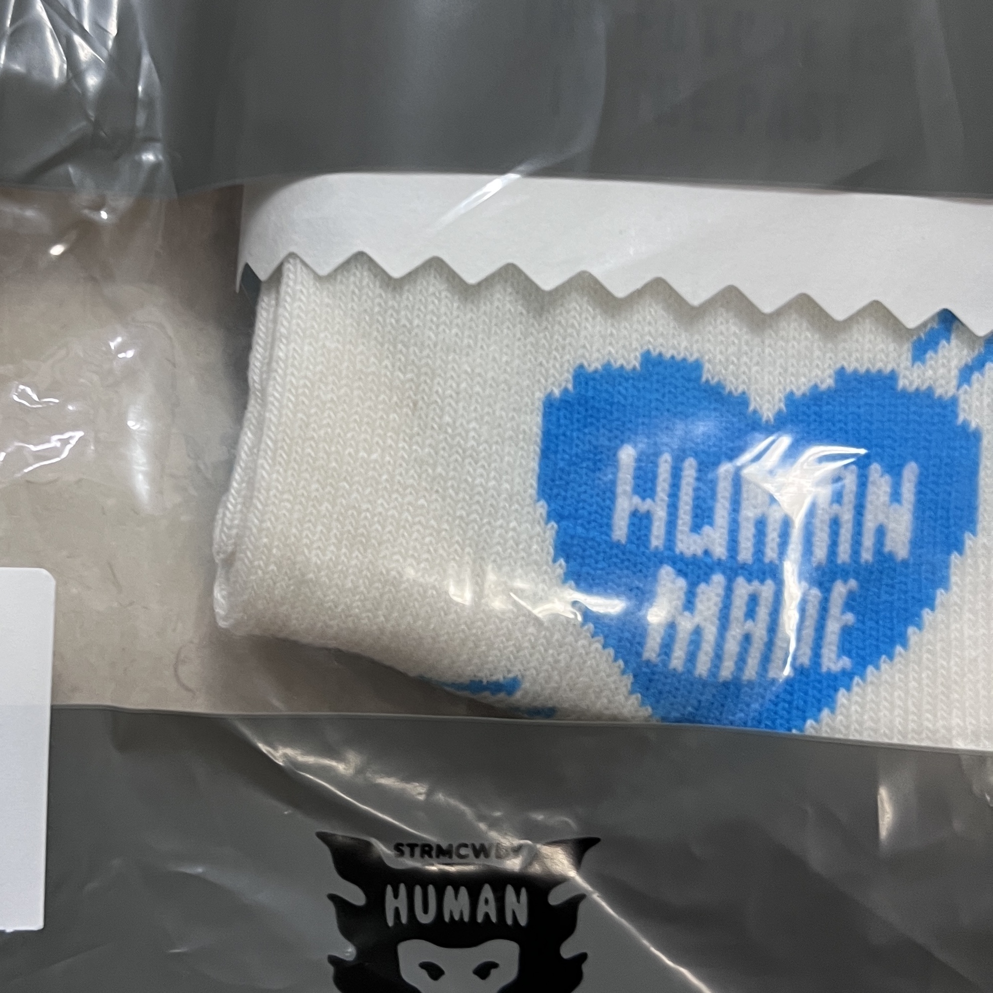 Human Made Heart Socks Blue 착용 스타일