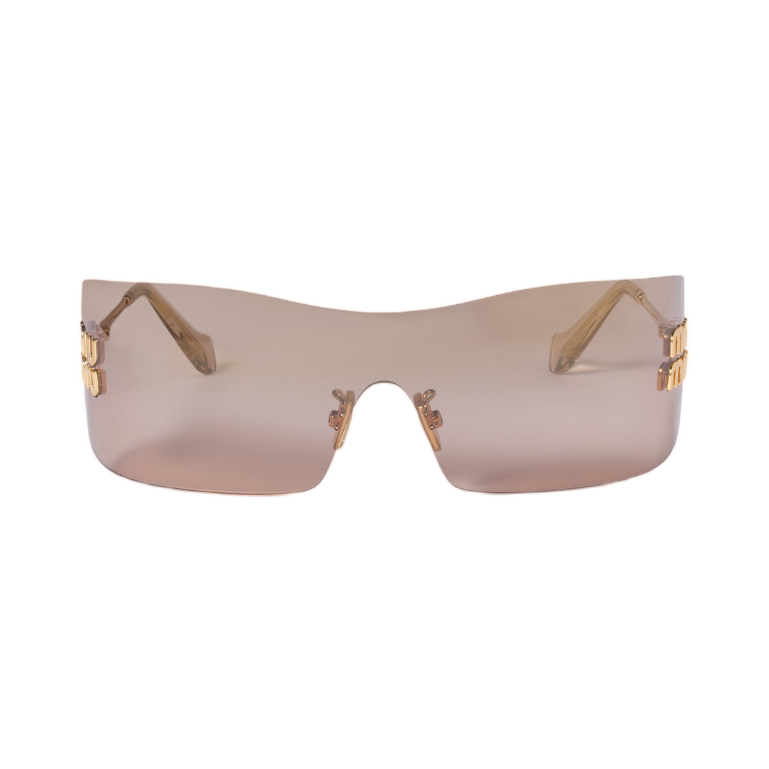 SMUB53-E5AK-FE20P (W) Miu Miu Aube Sunglasses Bronze Lenses