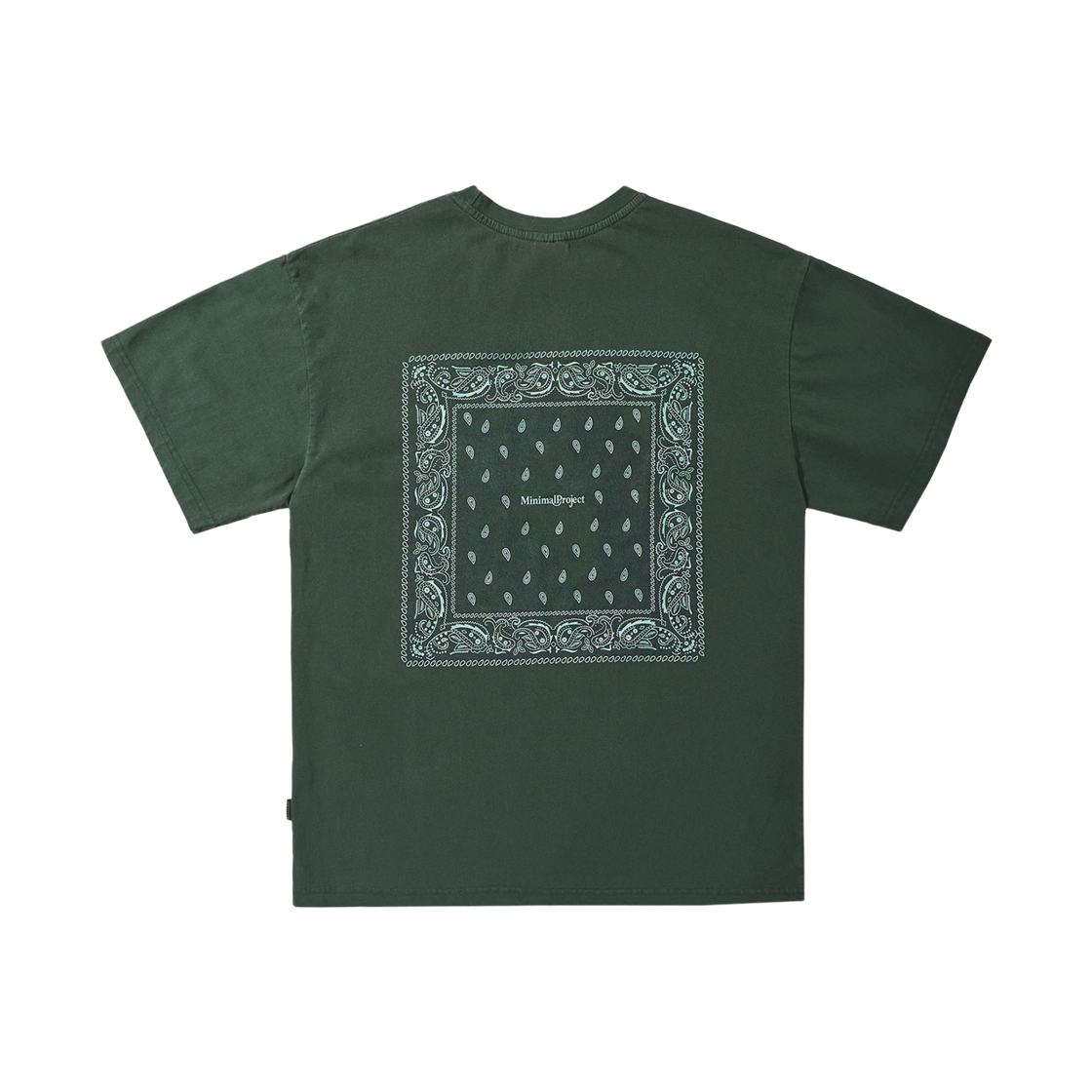 미니멀프로젝트 페이즐리 피그먼트 반팔티셔츠 MST170 블루 그린(MINIMALPROJECT Paisley Pigment Short Sleeve T-Shirt MST170 Bluegreen)