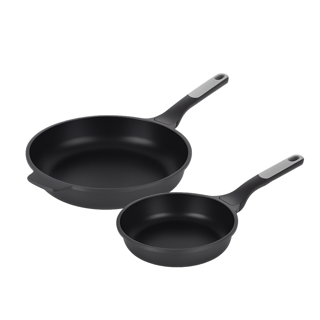 BERGHOFF002 BergHOFF Leo Cast Frypan 2‑Piece Set (20cm + 28cm)
