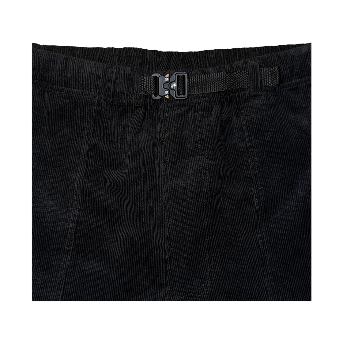 갈릭블루스 코듀로이 벨티드 퍼티그 쇼츠 블랙(GARLICBLUES Corduroy Belted Fatigue Shorts Black) - 2