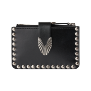 Toga Too Leather Wallet Studs Black - 26FW