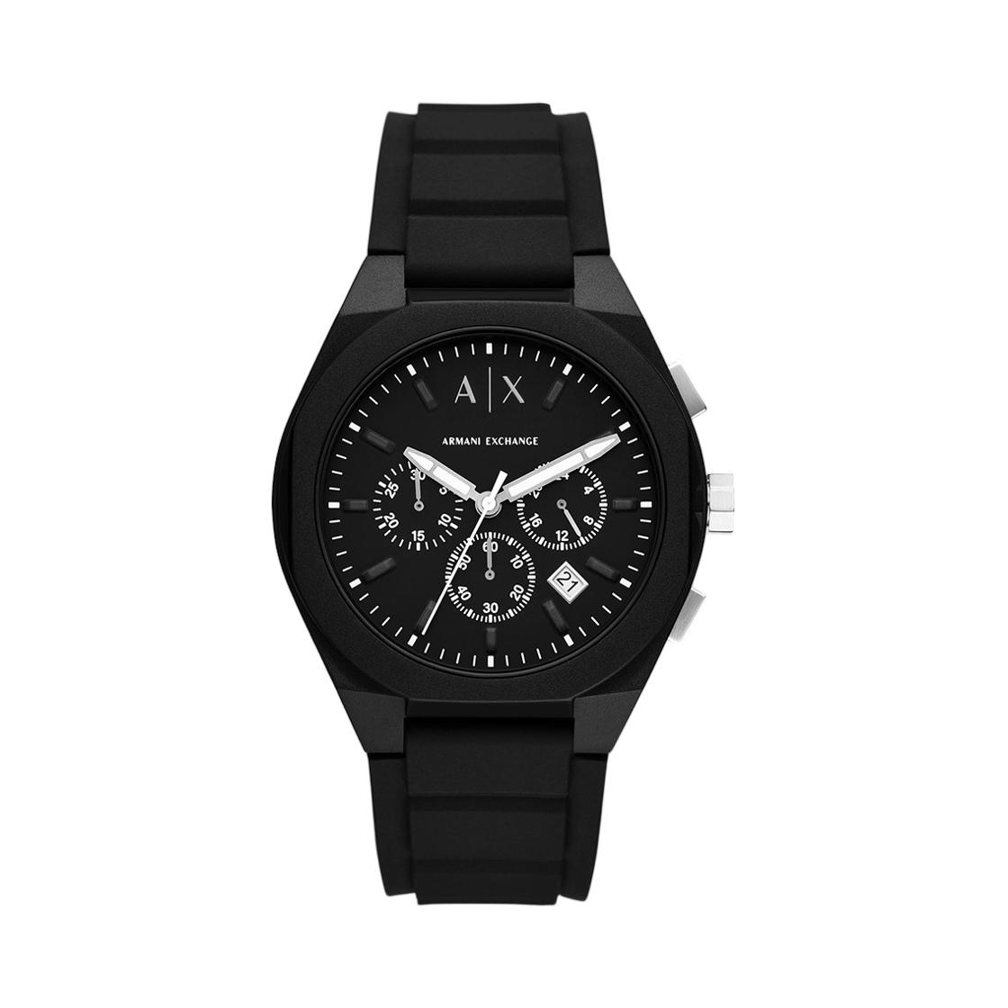 아르마니 익스체인지 싱크 크로노그래프 44mm 블랙 블랙(Armani Exchange Sync Chronograph 44mm Black Black)