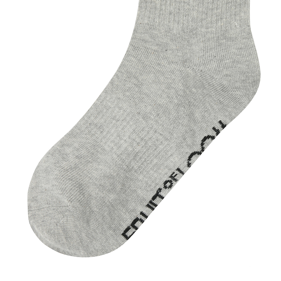 프룻오브더룸 빈티지 로고 젤리삭스 멜란지 그레이 라이트(fruitoftheloom Vintage Logo Jelly Socks Melange Grey Light) - 2