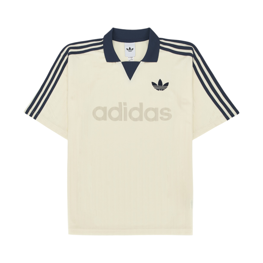 아디다스 칼라드 골리 탑 크림 화이트 - KR 사이즈(Adidas Collared Goalie Top Cream White - KR Sizing)