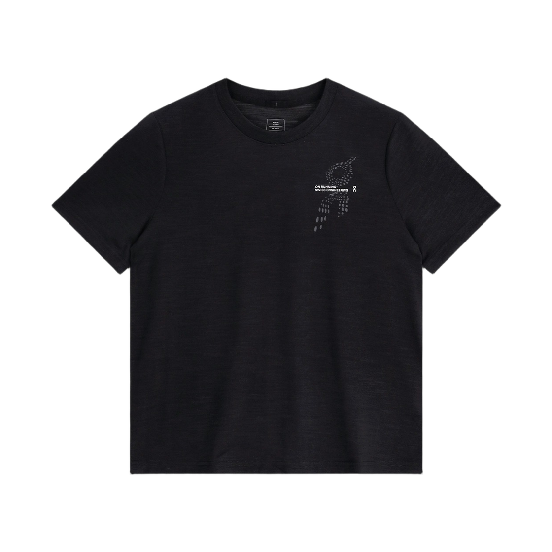 (W) 온 러닝 온 런 티셔츠 블랙((W) On Running On Run T-Shirt Black) - 2