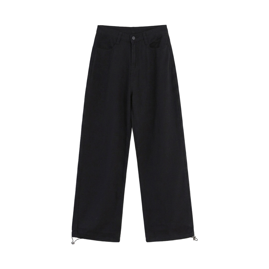 GW3553-블랙 GCLIP 2 Way Jogger & Wide  String Pintuck Balloon Wide Pants Black