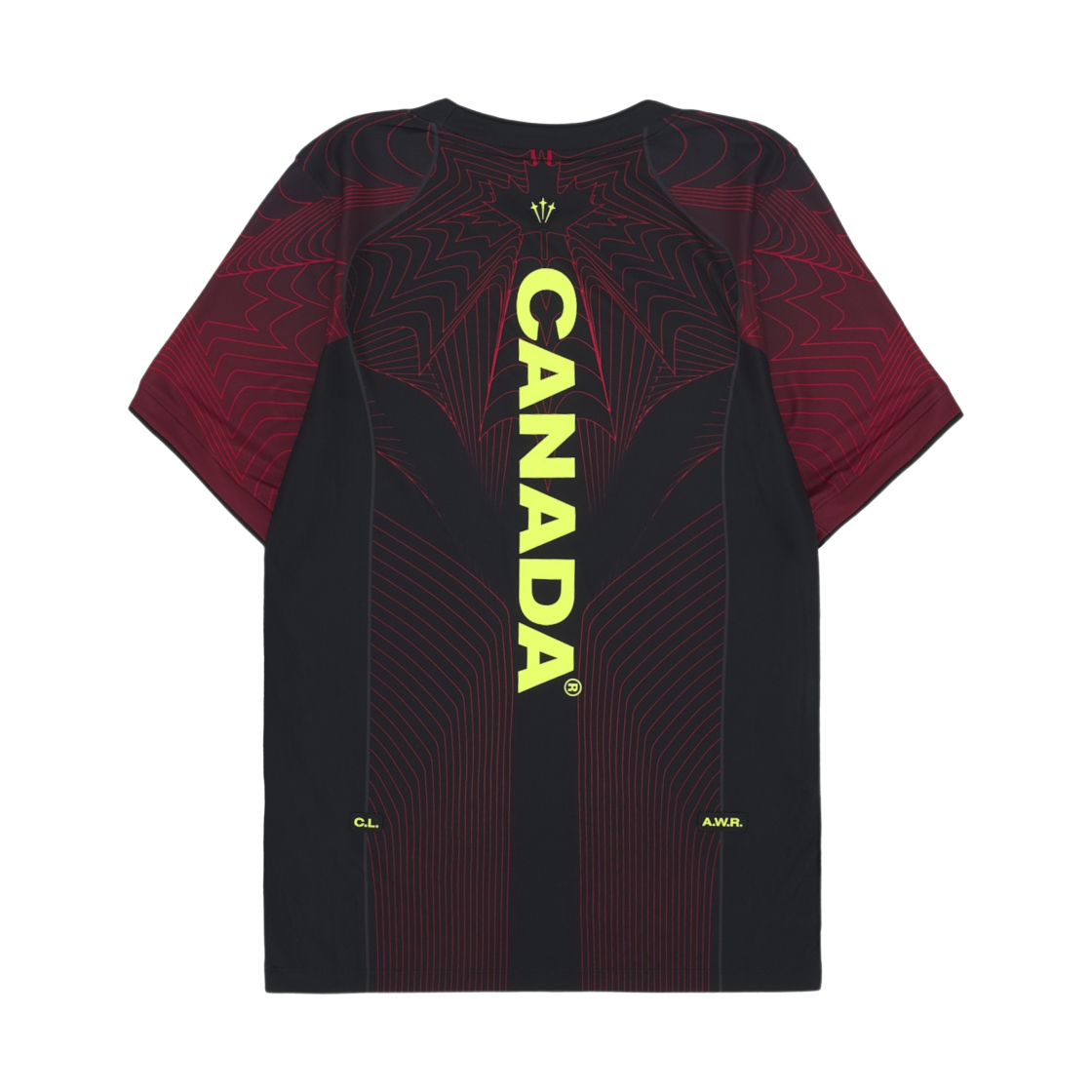 나이키 x 드레이크 녹타 캐나다 드라이핏 숏슬리브 탑 블랙 유니버시티 레드 (IH1657-010)(Nike x Drake Nocta Canada Dri-Fit Short-Sleeve Top Black University Red (IH1657-010)) - 2